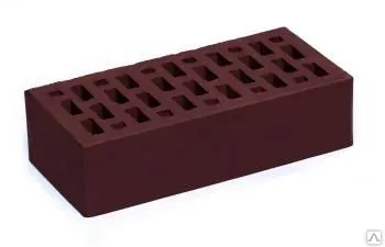 фото Кирпич Бордо "Гладкий" облицов. (одинарный) г. Тула