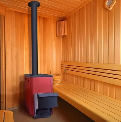 Фото №0 Банная печь «Сибирь» под навесной бак с выносной дверцей