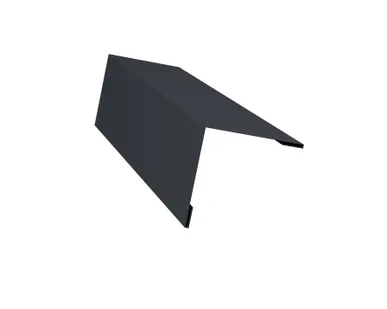 фото Планка завершающая 50х50 жалюзи Milan 0,5 Quarzit lite с пленкой RAL 7024 мокрый асфальт