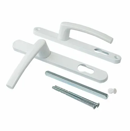 Фото №0 Гарнитур нажимной с подпружиниванием Mezut 25/85 (2 винта) белый RAL9016