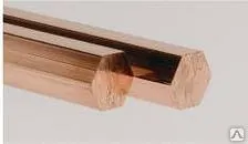 фото Шестигранник медный S22, 24,мм