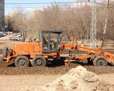 фото Аренда грейдера с однозубым рыхлителем
