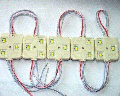 фото Модуль светодиодный 5630/3leds (квадр) DC12V 6000-7000K IP65 (уп 10шт)