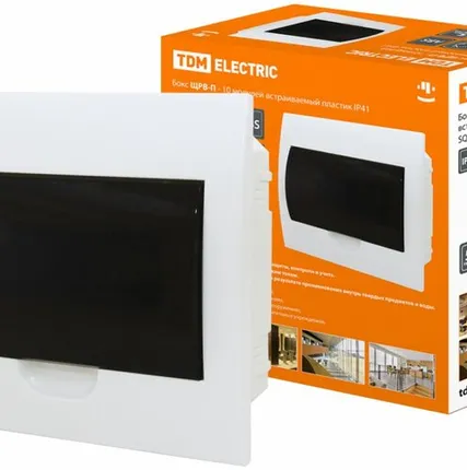 Фото №0 Бокс ЩРВ-П-12 TDM встраиваемый пластик