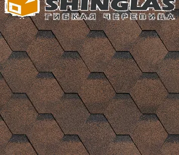 фото SHINGLAS "Финская" (Соната) Гибкая черепица (Мягкая кровля Технониколь)