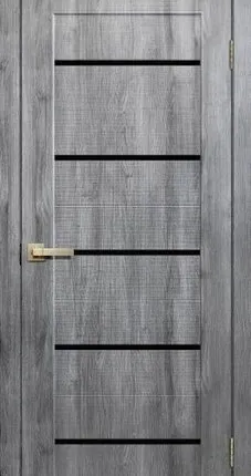 Фото №0 Дверь межкомнатная S02 (Skin Doors) АВС-пластик, микрофлекс, Дуб Стоунвуд 2000х800мм