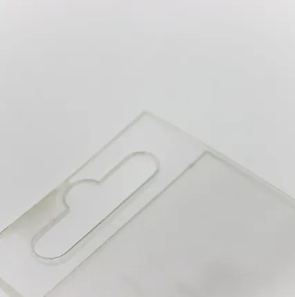 Фото №0 Ценникодержатель навесной 50*60мм (пэт 0,5) с отверстием под крючок