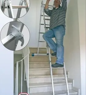 фото Шарнирные и телескопческие лестницы, трансформеры STABILO Professional