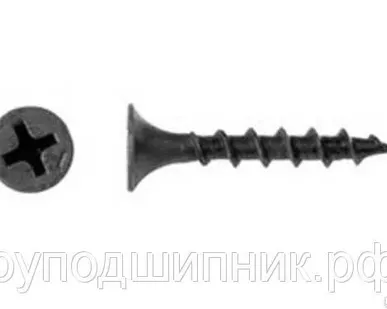 фото Саморез для крепления гиспокартона к деревянной обрешетке, крупная резьба