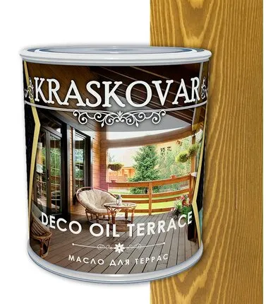 Фото №0 Масло Kraskovar Deco Oil Terrace, дуб, 0.75 л