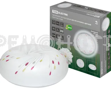 фото Светильник светодиодный LED СПС 05 15Вт 4000К D30см Колос цветной TDM (1/12) П