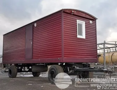 фото Вагон на шасси «столовая», 8х2,5м