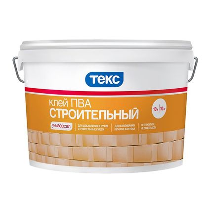 Фото №0 Клей ПВА Строительный Текс УНИВЕРСАЛ 10 кг