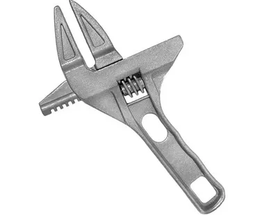 фото Ключ разводной сантехнический 200 мм VERTEXTOOLS увеличеный диапазон раскрытия 16-68 мм, 1 шт