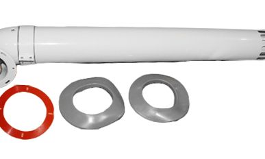 фото Комплект дымохода Coaxial D60/100 White