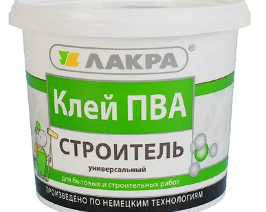 фото Лакра Клей ПВА универс. Строитель ведро 10 кг