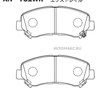 фото AKEBONO Колодки тормозные передние, комплект