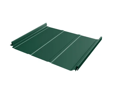 фото Кликфальц Pro Line 0,5 Quarzit с пленкой на замках RAL 6005 зеленый мох