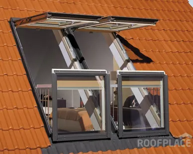 фото Мансардное окноFAKRO Plastic PTP U3 (модель из ПВХ) 114х118