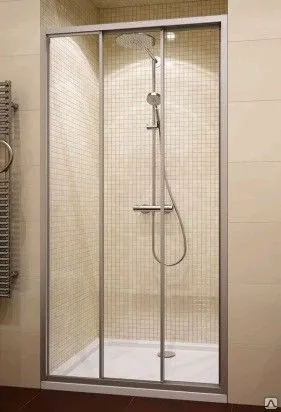 Фото №0 Дверь в нишу раздвижная PRACTIC DOOR GK-403A 128 см. бесцв.