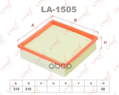 фото Фильтр Воздушный Lada 2108-099/2110-12/2113-15/Granta/Kalina/Priora LYNXauto арт. LA1505