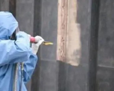 фото Удаление почернения древесины