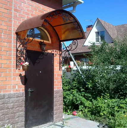 Фото №2 Козырек кованый над дверью, входом, крыльцом