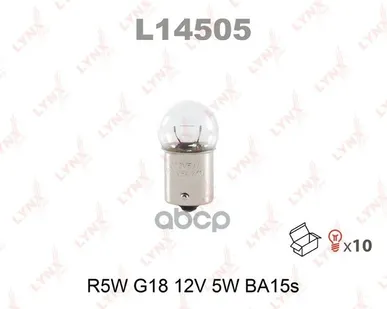 фото Лампа R5w 12V Ba15s LYNXauto арт. L14505