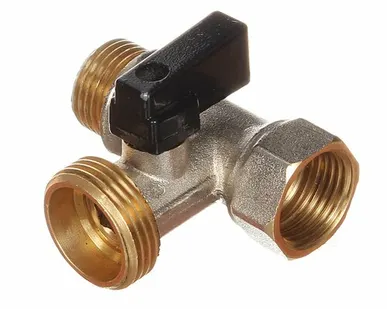 фото Кран шар.3-х ход Frap г/ш/ш для стир.машины (12/120)