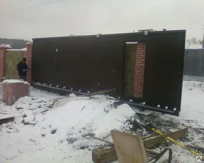 Фото №0 Ворота откатные 4000*21000