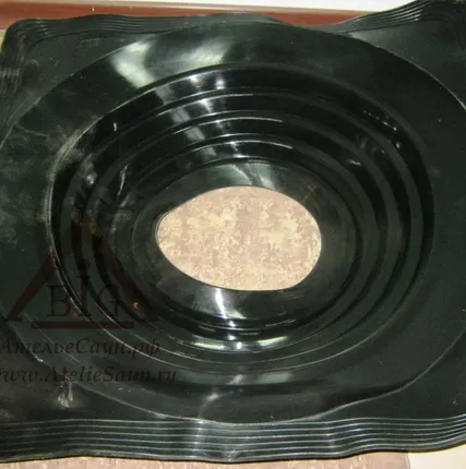 Фото №3 Проходка кровли Master Flash YS-07 прямой черный (силиконовый, D 203-305 мм)