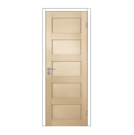 Фото №0 Дверь из экошпона с притвором (в комплекте) "Аризона" М10 дуб беленый Олови