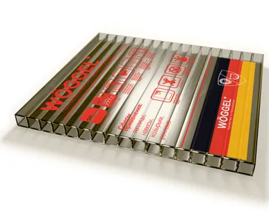 фото Сотовый поликарбонат WOGGEL Бронза 4 мм (2,1*6 м)