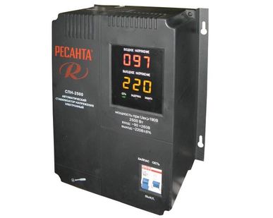 фото Стабилизатор напряжения настенный Ресанта СПН-2500