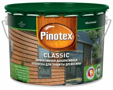 фото Пропитка для дерева Pinotex Classic 10л