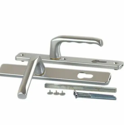 Фото №0 Гарнитур нажимной HOPPE London со сплошной накладкой (30 мм), серебро