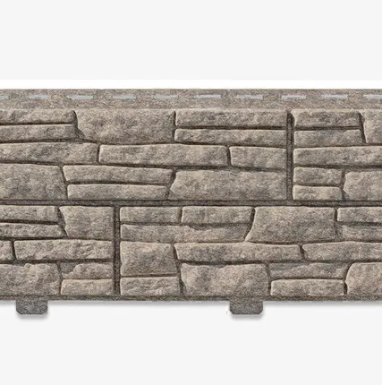 Фото №0 Фасадная панель СЛАНЕЦ Двойной замок (ЮП) "Стоун-Хаус" бежевый 2000*225 мм