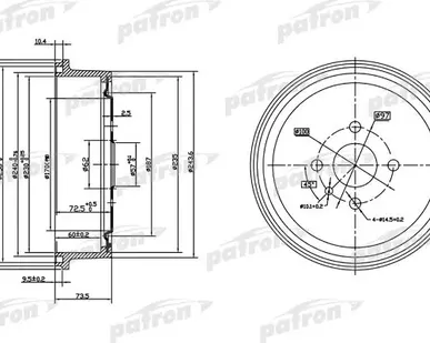 фото PDR1122 Барабан тормозной