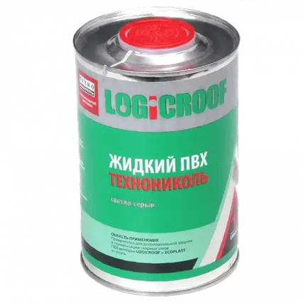 Фото №0 Жидкий ПВХ ТехноНИКОЛЬ серый 1л с флаконом-апликатором