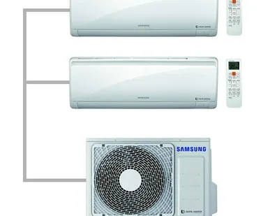 фото Монтаж мульти сплит-систем (2 внутренних блока 7-9 и 12)