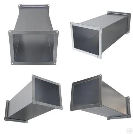 Фото №0 Фасонная деталь воздуховода, прямой участок < 1,0 м, 0,5 мм, из оцинкованной стали