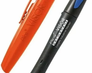 фото Перманентный восковой карандаш, со сменным стержнем, PICA-MARKER 990/41 Pica - Visor permanent (Синий)