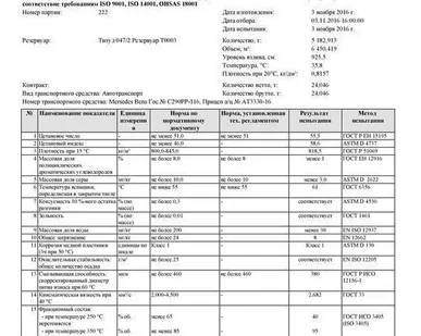 фото Топливо дизельное летнее сорт С К5 (ДТ-Л-К5)Танеко