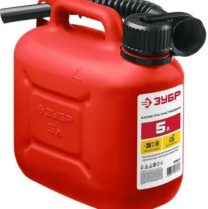 Фото №0 ЗУБР 5 л, Пластиковая канистра, МАСТЕР (38366-5)