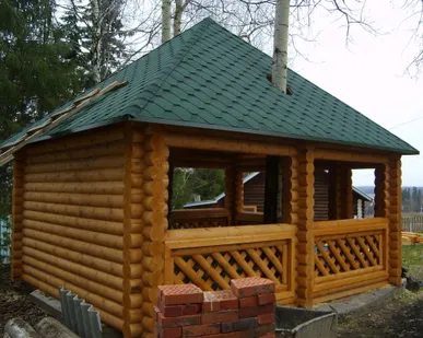 фото Строительство беседки