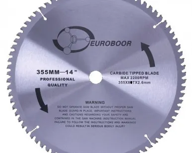 фото Дисковое режущее полотно диам. 355 мм 72 зубьев, для стали, нержавейки и аллюминия
