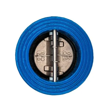 Фото №0 Обратный клапан, чугунный, 2-створчатый DN 80 PN16 межфланцевый, КНР, диск - нерж