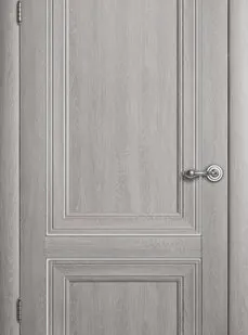 фото Межкомнатные двери ALBERO "Прадо" Платина (ДГ)