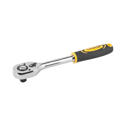 Фото №0 Ключ-трещотка 1/2 с переключателем для торцевых головок, 45 зубцов, Professional STAYER, 1 шт