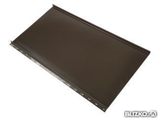 фото Кликфальц самозащелкивающийся Satin, 0,5 мм RAL 5005